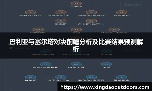 巴利亚与塞尔塔对决前瞻分析及比赛结果预测解析